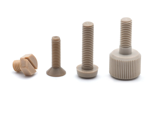Vite in PEEK resistente alle alte temperature e alla corrosione