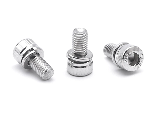 Vite combinata a tre pezzi per testata cilindro in acciaio inox 304